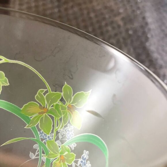 Vintage Set of 3 Frosted Swig Tall Shot Glasses Floral Wheat Grass Design - Picture 15 of 15